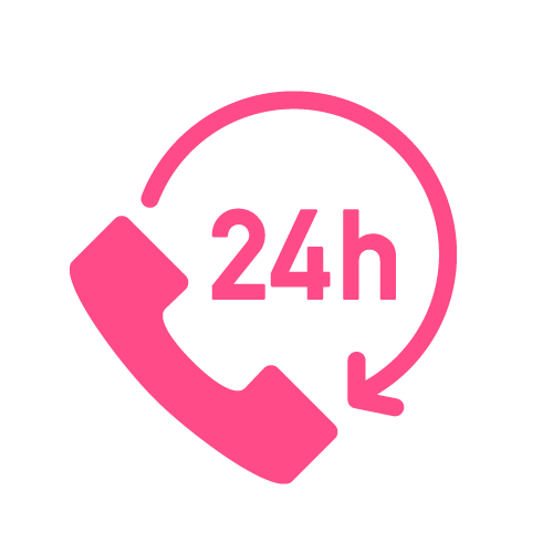 24時間の有人サポート