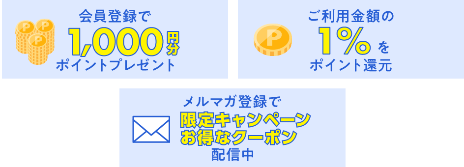会員登録のメリット