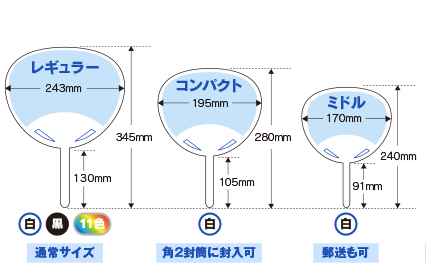 オリジナル柄付きポリうちわ ネット印刷通販 バンフーオンラインショップ