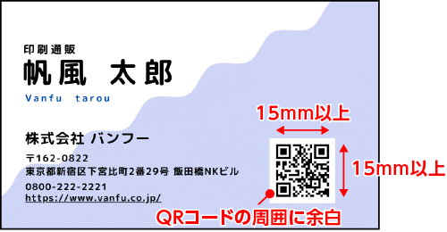 QRコードを配置したイメージ