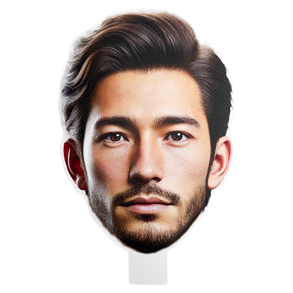 オリジナルお面（うちわ型）